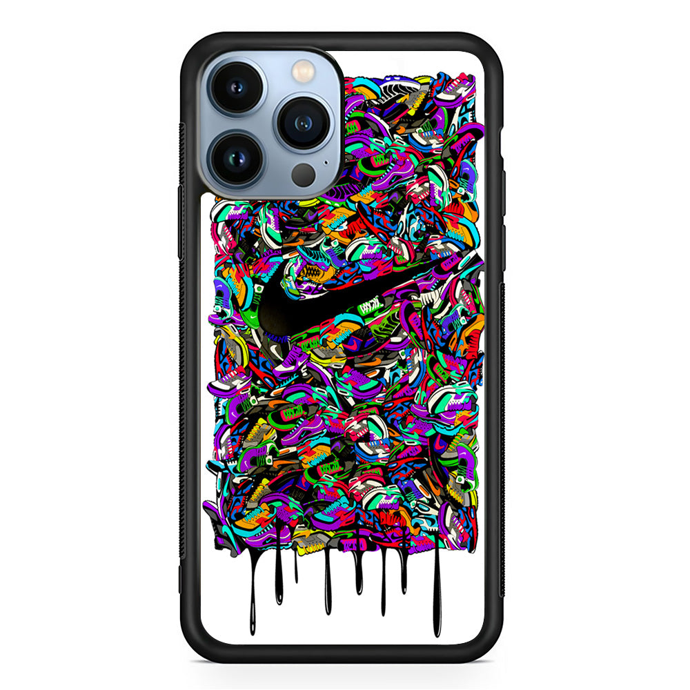 Nike Art Dripping Paint iPhone 13 Pro Max Case