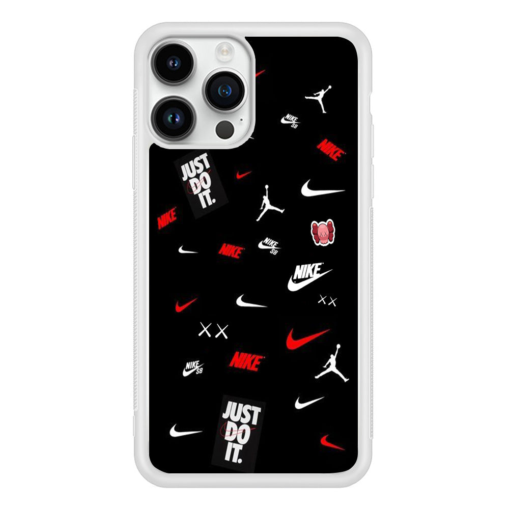 Nike Black Mix Wall Show iPhone 14 Pro Max Case