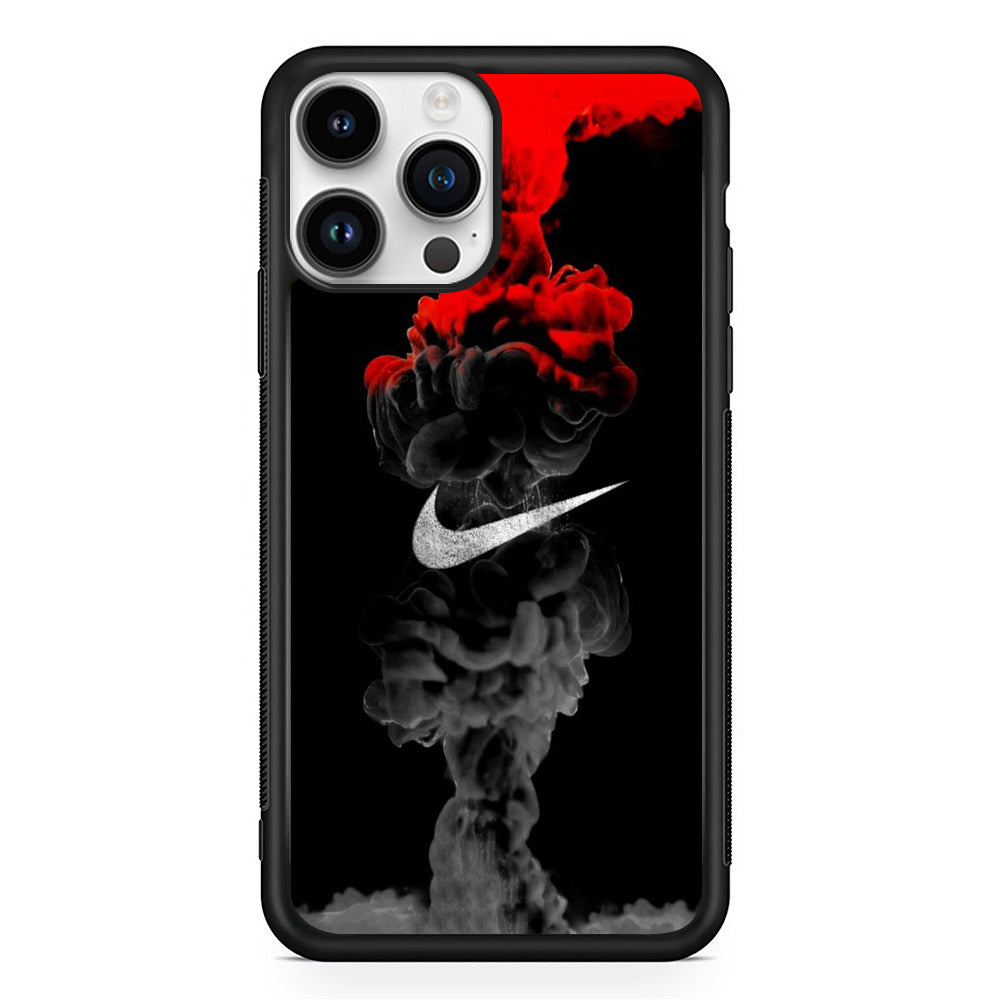 Nike Dark Red Liquid Soda iPhone 15 Pro Max Case