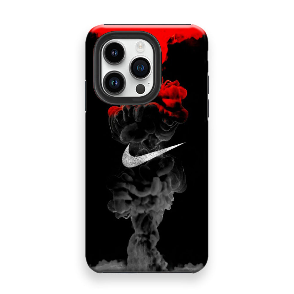 Nike Dark Red Liquid Soda iPhone 14 Pro Case