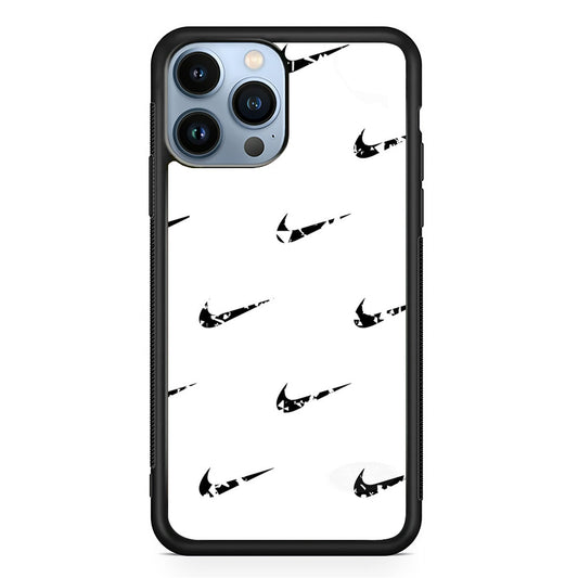 Nike White Symbol Wallpaper iPhone 13 Pro Max Case
