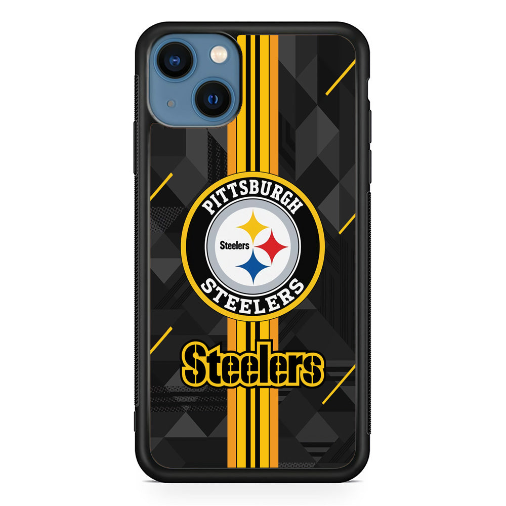 Pittsburgh Steelers Black Shapes iPhone 13 Case