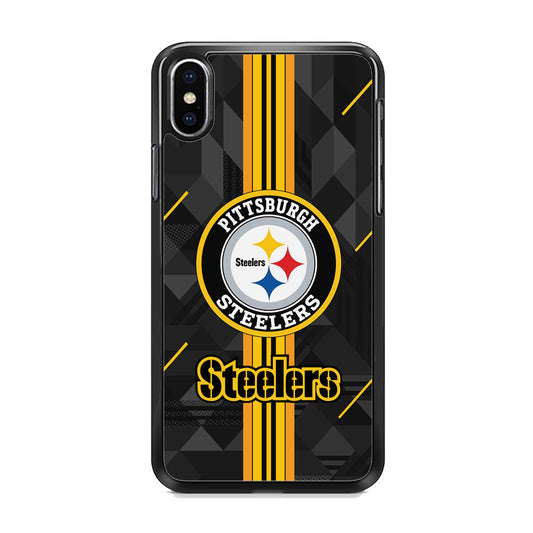 Pittsburgh Steelers Black Shapes iPhone X Case