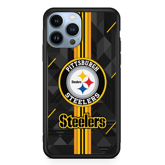 Pittsburgh Steelers Black Shapes iPhone 13 Pro Case