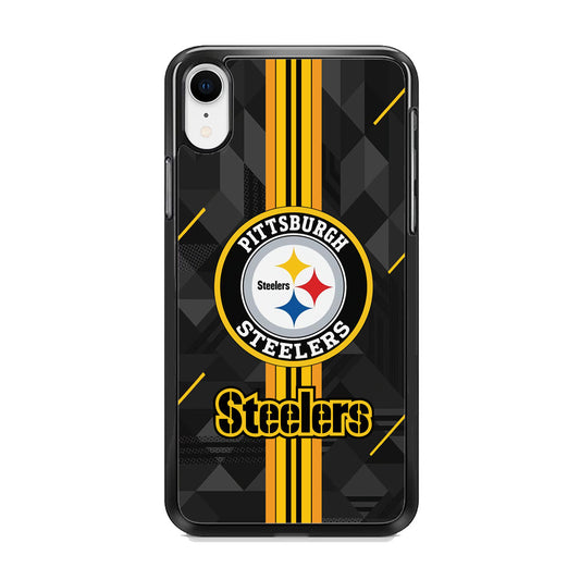 Pittsburgh Steelers Black Shapes iPhone XR Case