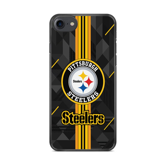 Pittsburgh Steelers Black Shapes iPhone 8 Case