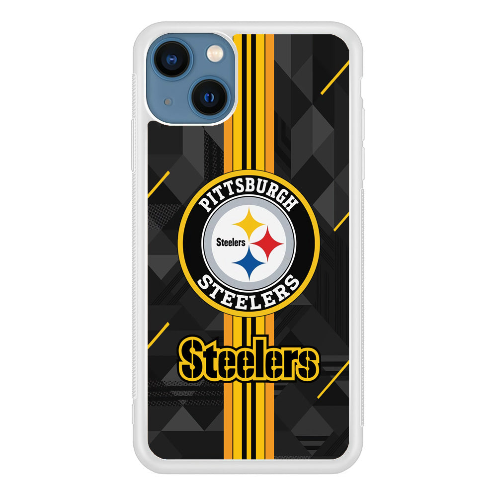 Pittsburgh Steelers Black Shapes iPhone 13 Case