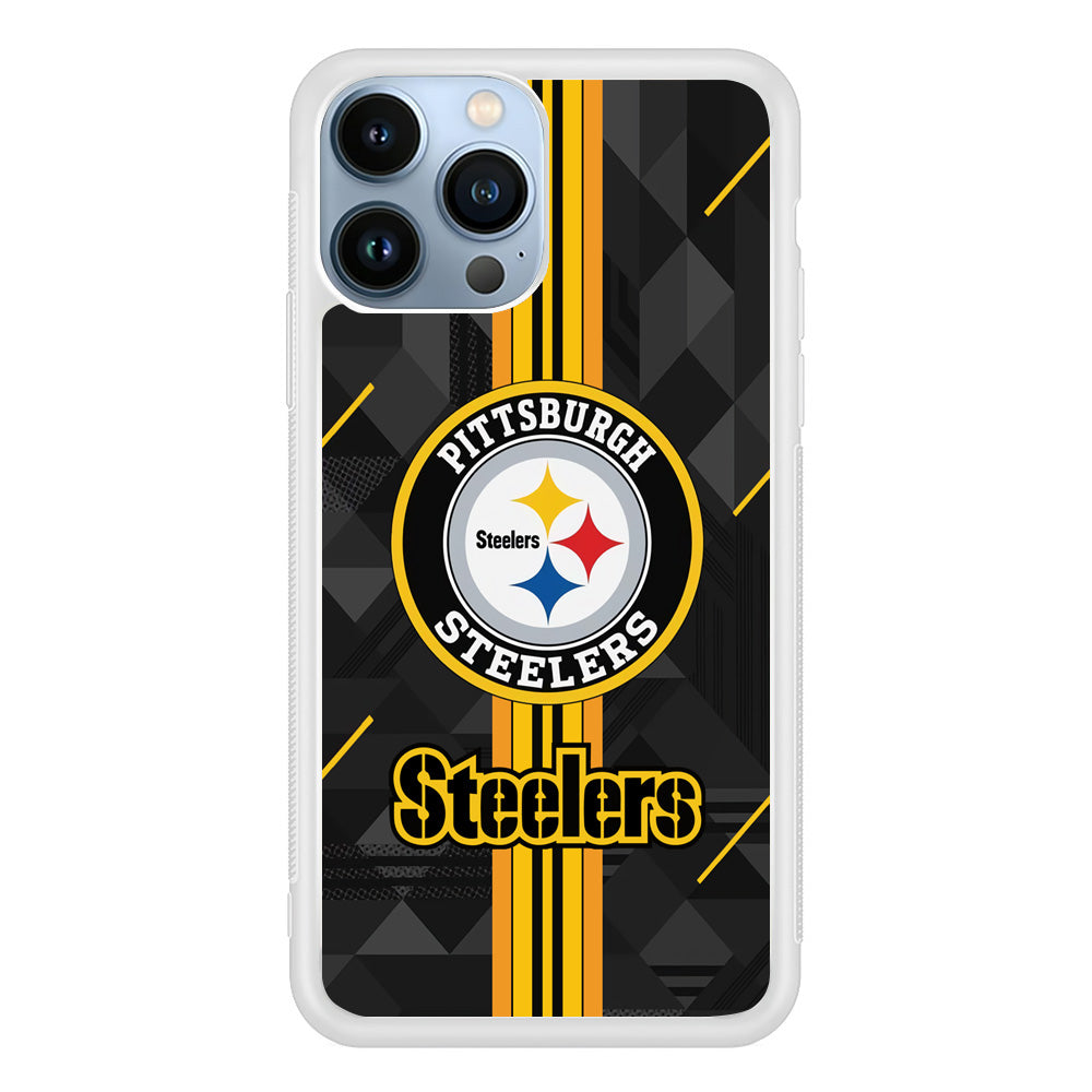 Pittsburgh Steelers Black Shapes iPhone 13 Pro Max Case