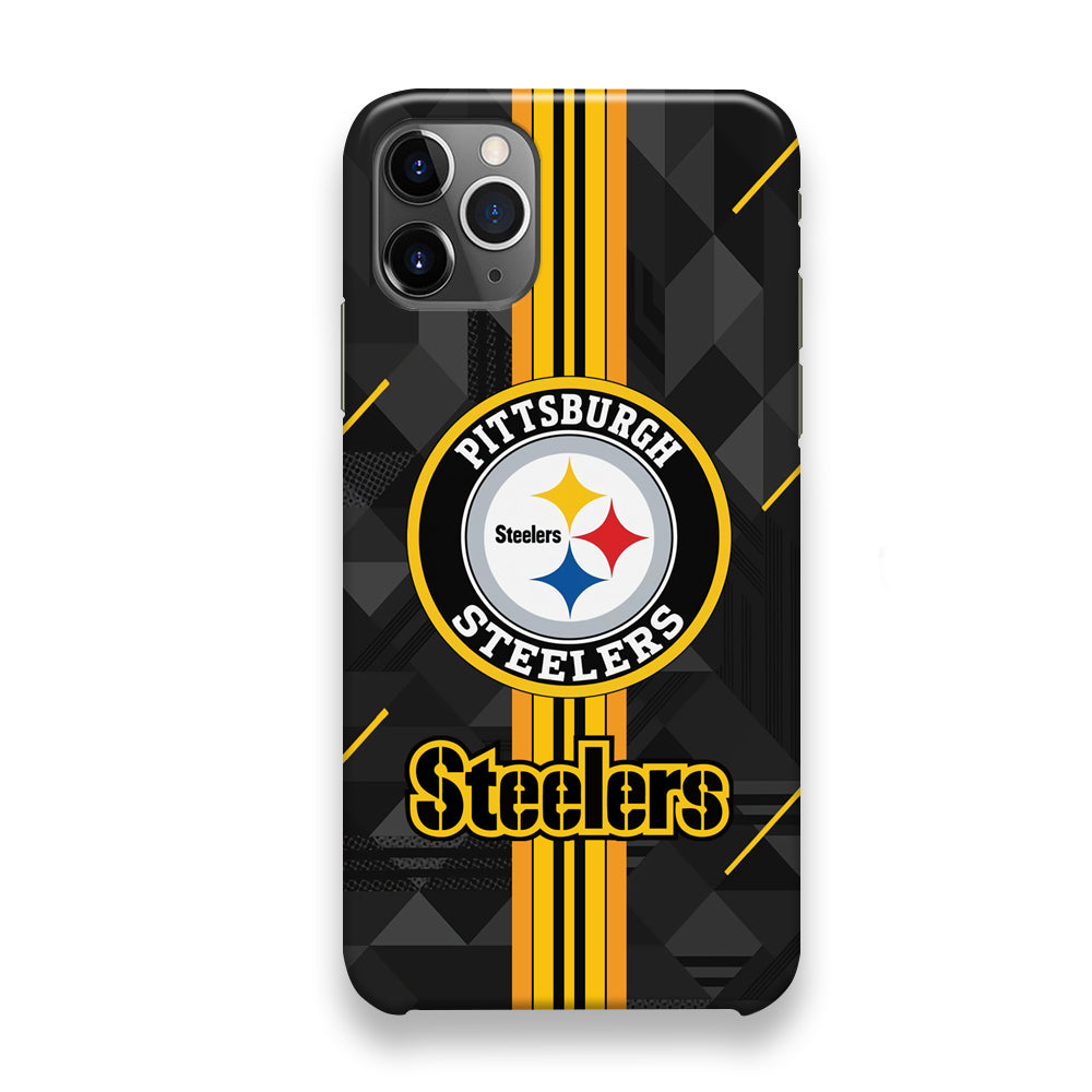 Pittsburgh Steelers Black Shapes iPhone 12 Pro Max Case