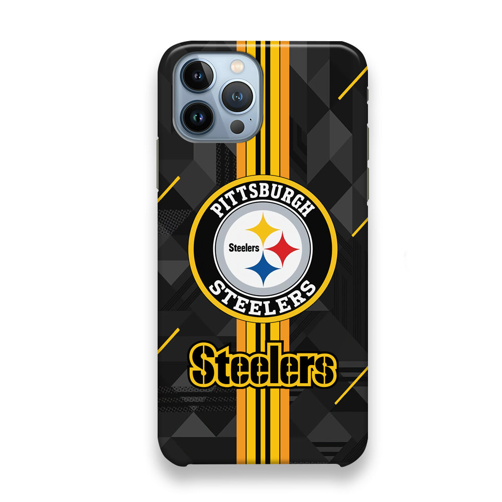 Pittsburgh Steelers Black Shapes iPhone 13 Pro Max Case