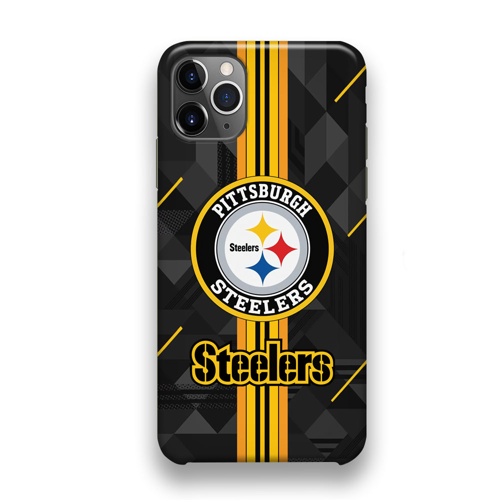 Pittsburgh Steelers Black Shapes iPhone 11 Pro Max Case