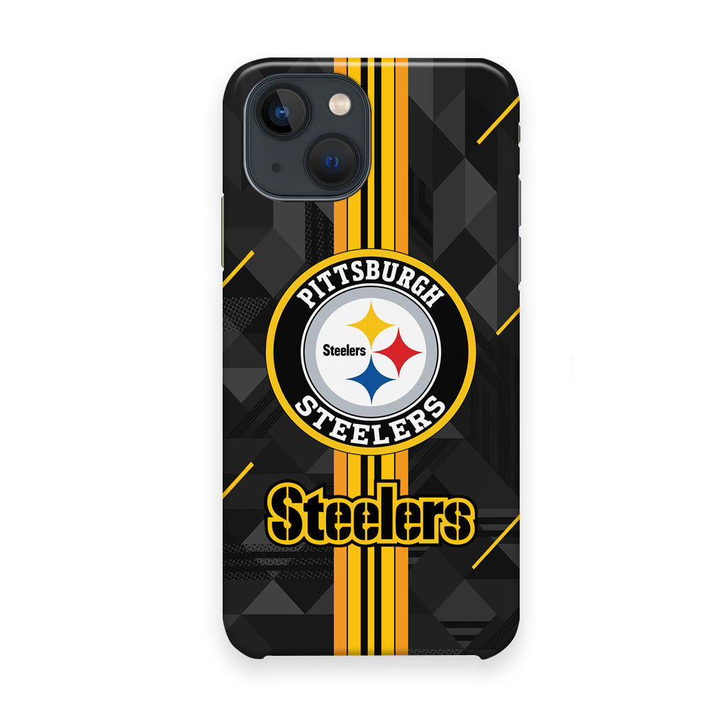 Pittsburgh Steelers Black Shapes iPhone 13 Case