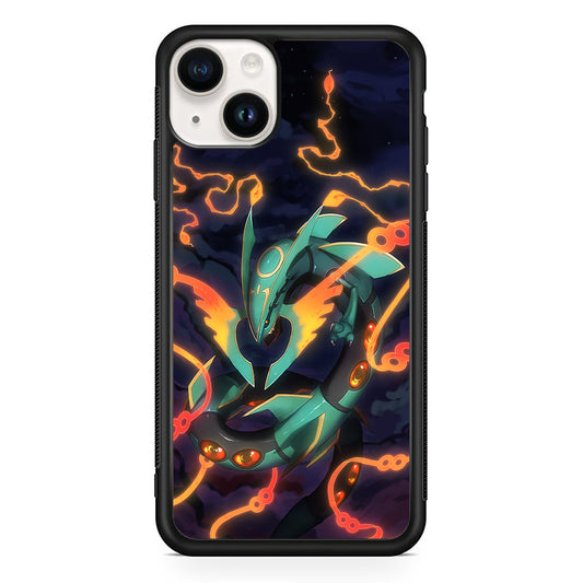 Pokemon Flaming Rayquaza iPhone 15 Case