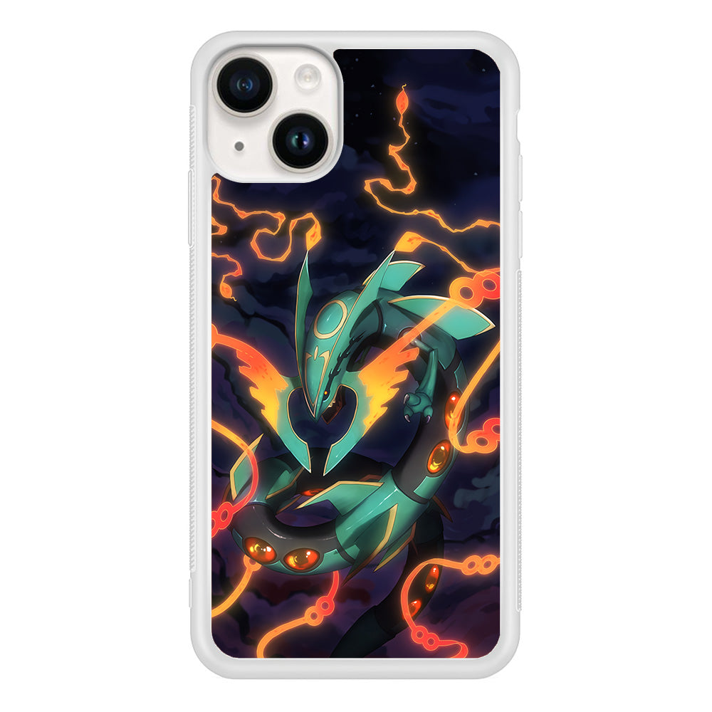 Pokemon Flaming Rayquaza iPhone 15 Case