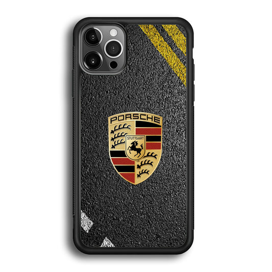 Porsche Logo Speed Road iPhone 12 Pro Max Case