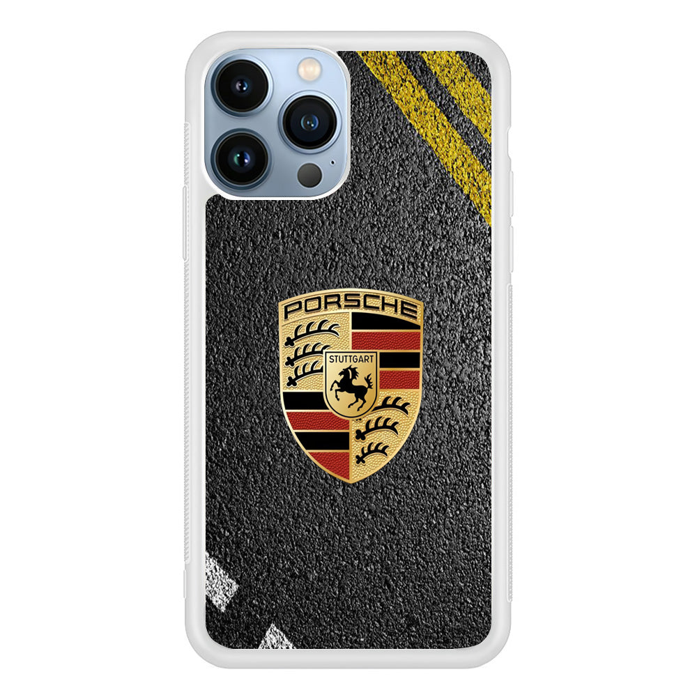 Porsche Logo Speed Road iPhone 13 Pro Max Case