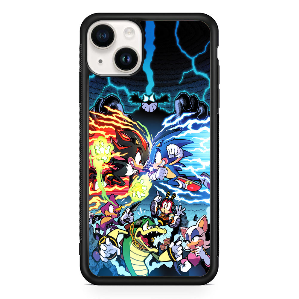 Sonic The Hedgehog Brother Versus iPhone 15 Case