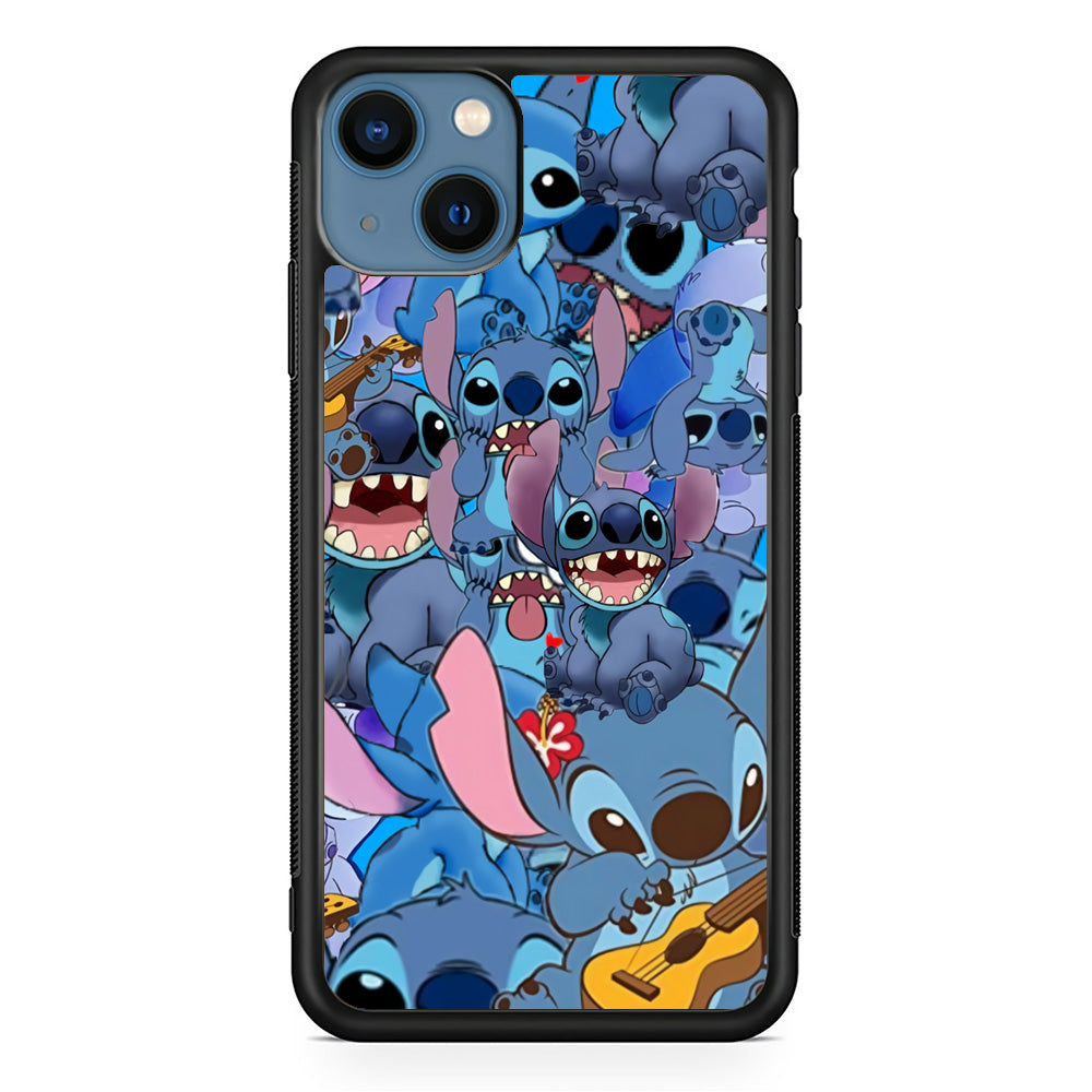 Stitch Cartoon Poster Scene iPhone 13 Case