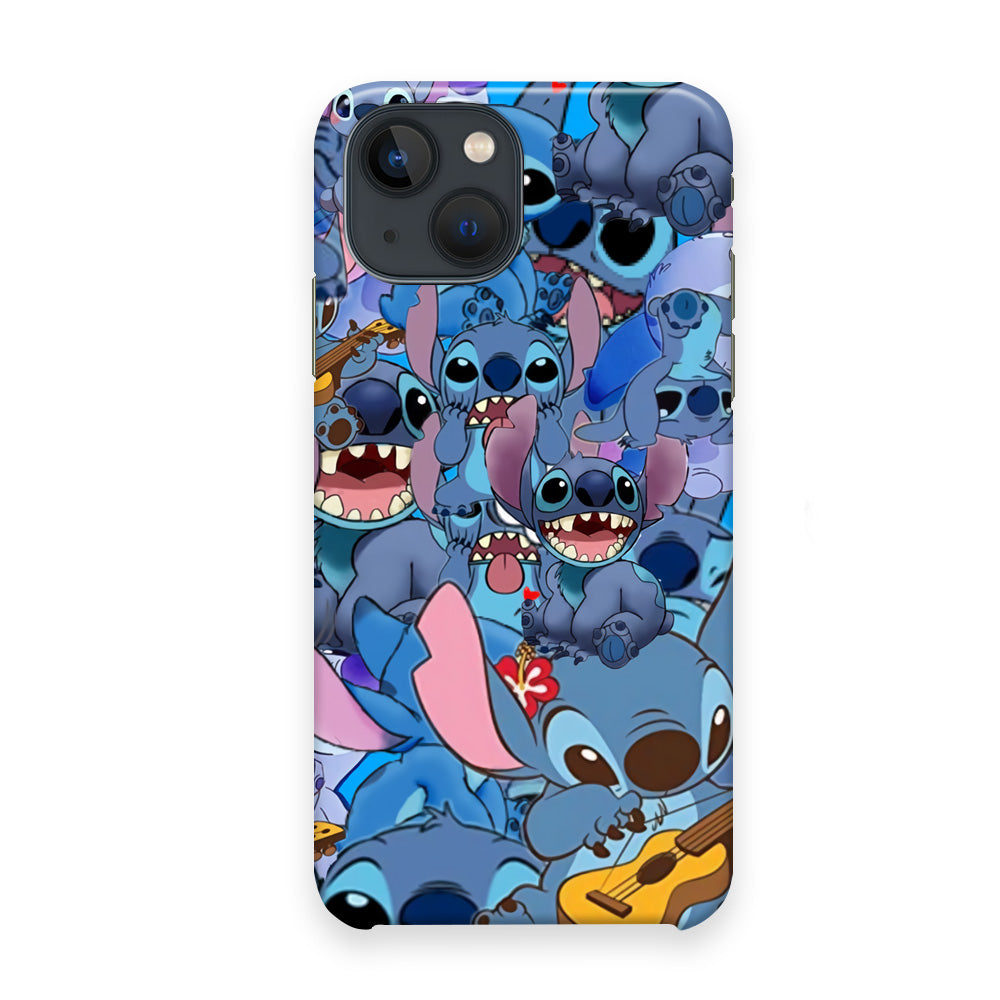 Stitch Cartoon Poster Scene iPhone 13 Case