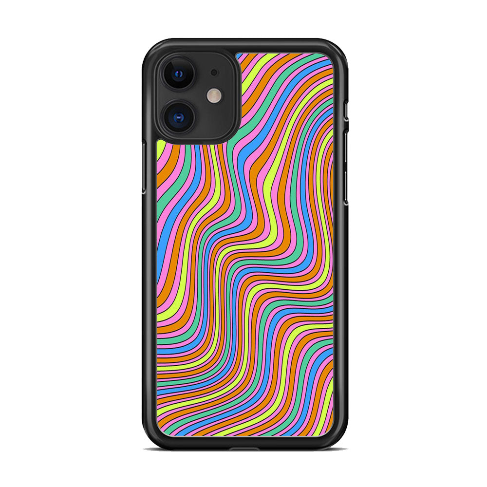 Abstract Marble Map Rainbow iPhone 11 Case