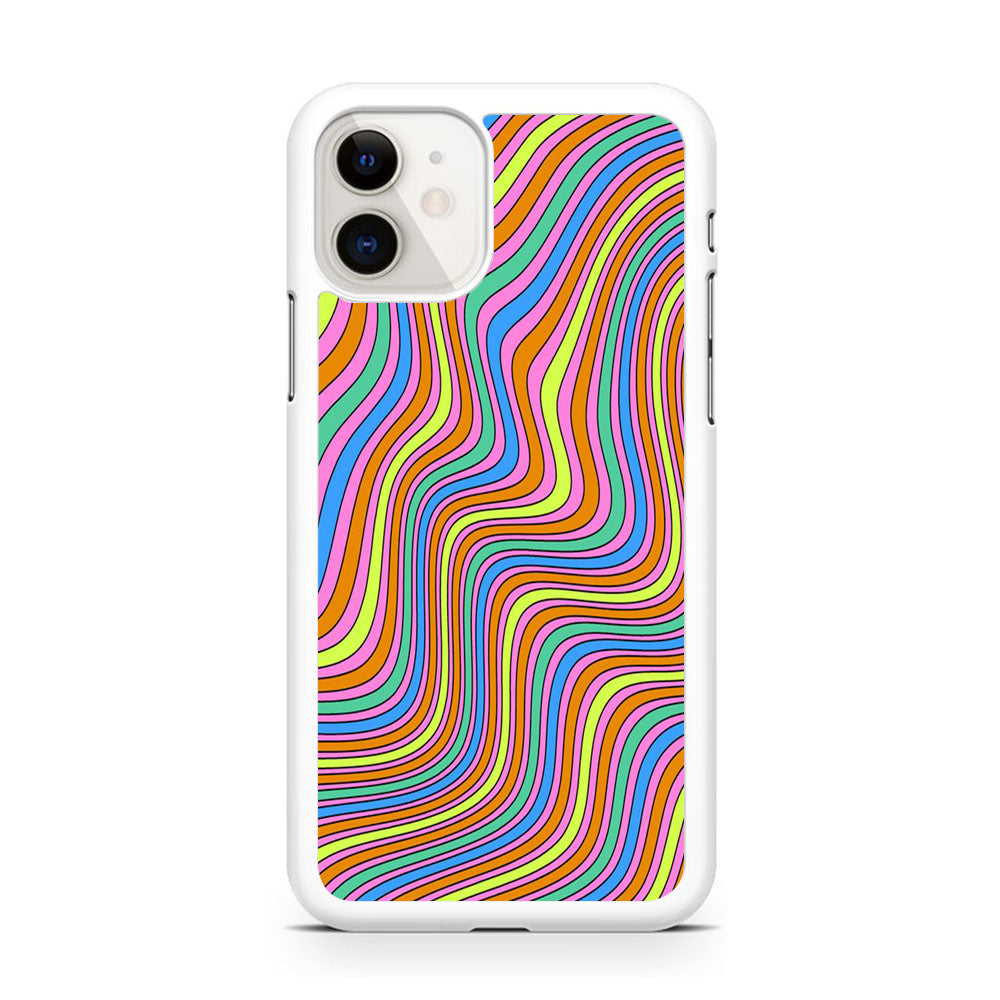 Abstract Marble Map Rainbow iPhone 11 Case