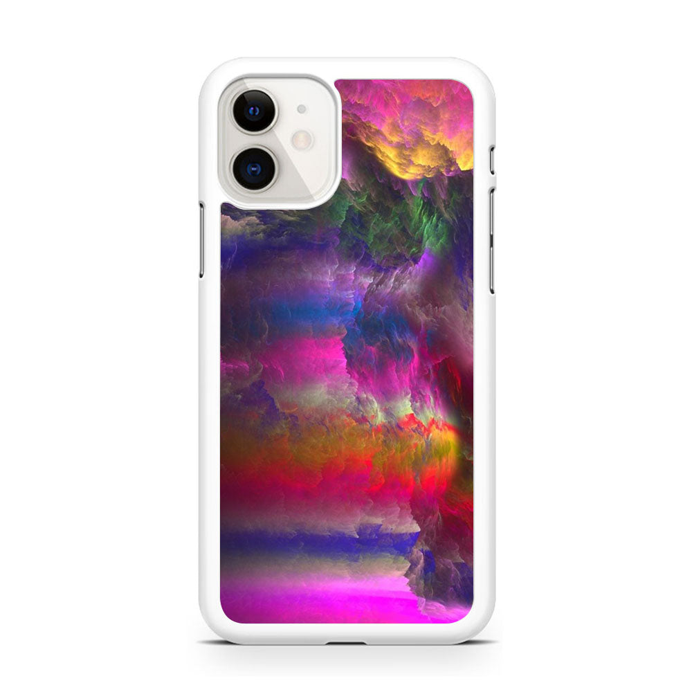 Abstract Pink And Mix Cloud iPhone 11 Case