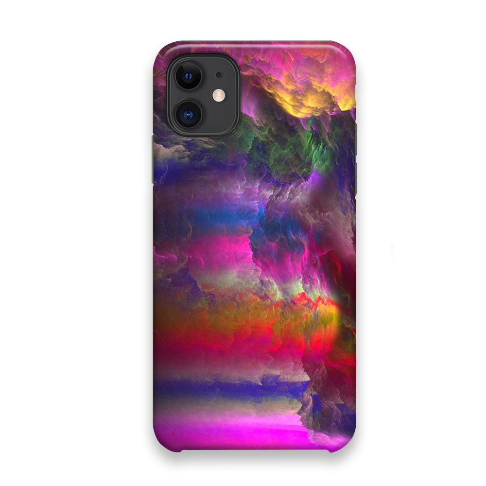 Abstract Pink And Mix Cloud iPhone 11 Case