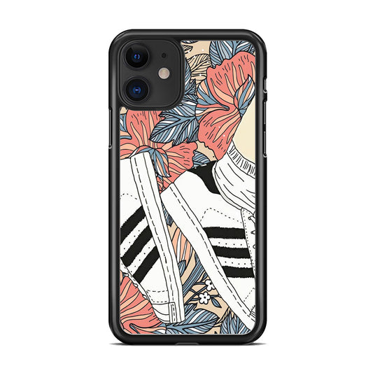 Adidas Shoes Art Flowers iPhone 11 Case