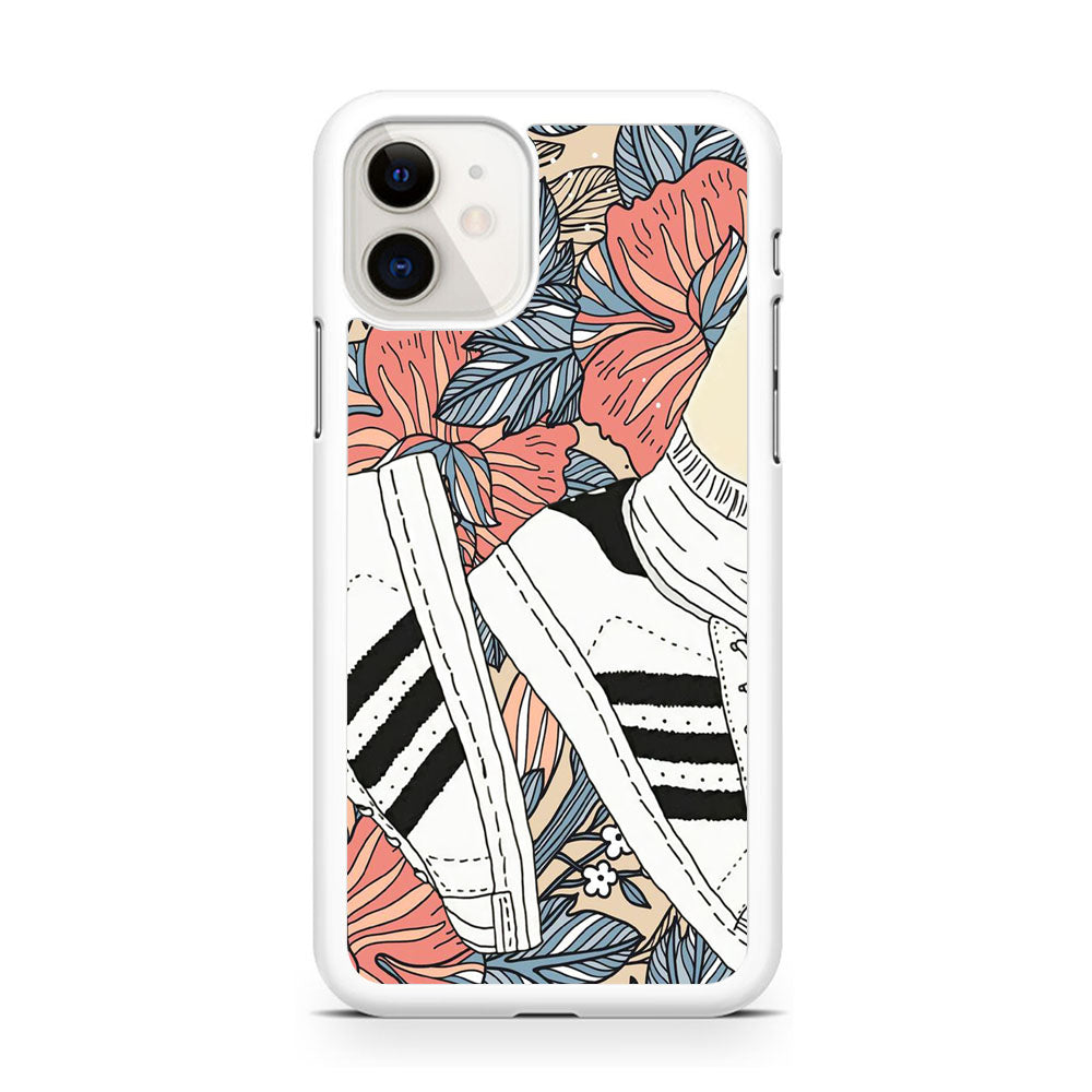 Adidas Shoes Art Flowers iPhone 11 Case