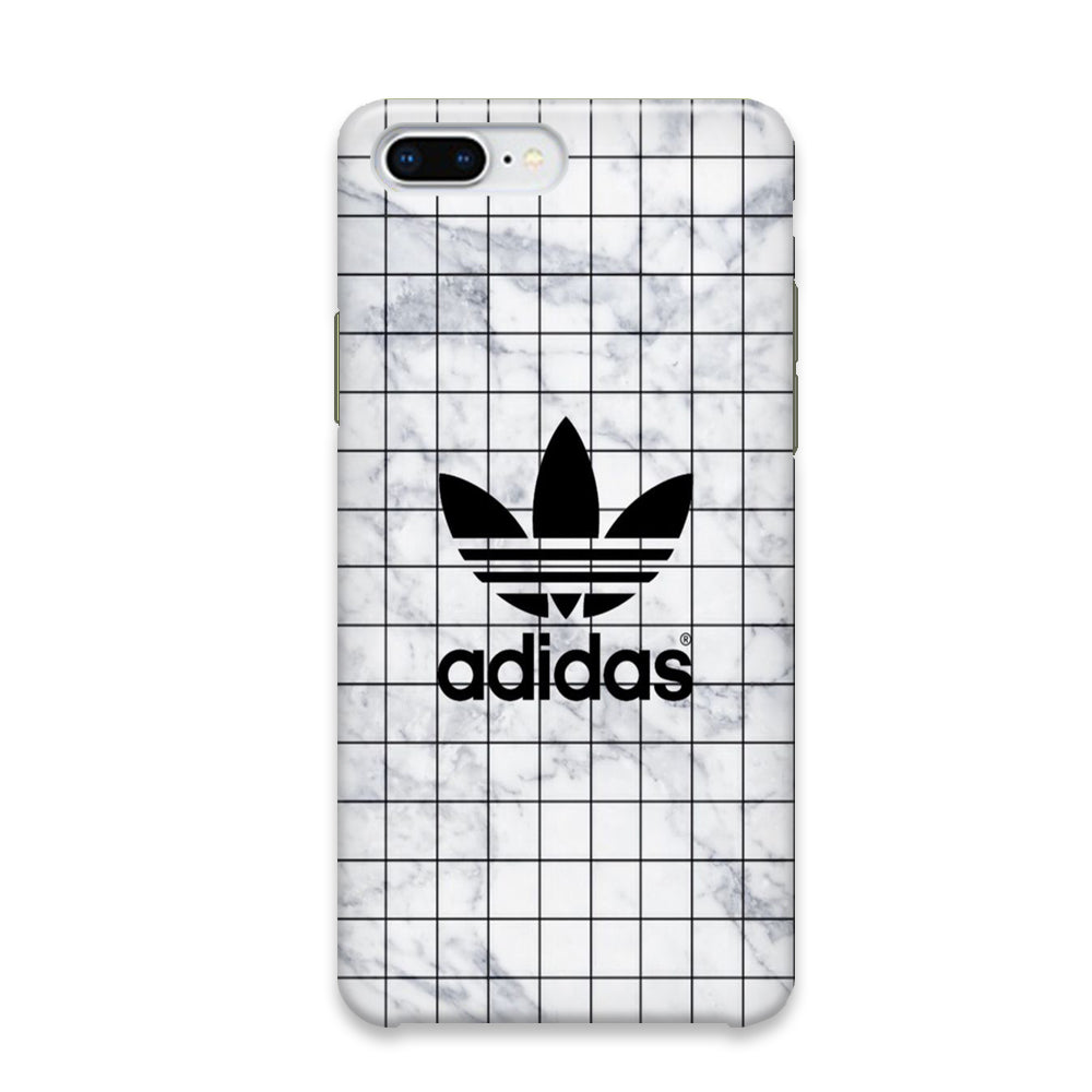 Adidas White Sketch Vector Logo iPhone 7 Plus Case