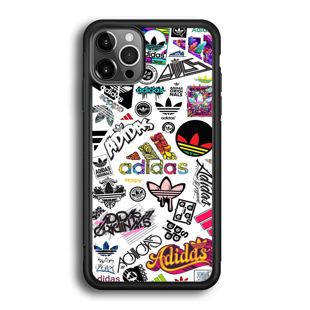 Adidas White Wallpapers Logo iPhone 12 Pro Max Case