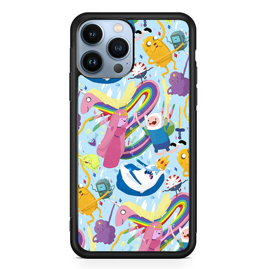 Adventure Time Flying and Playing iPhone 13 Pro Case