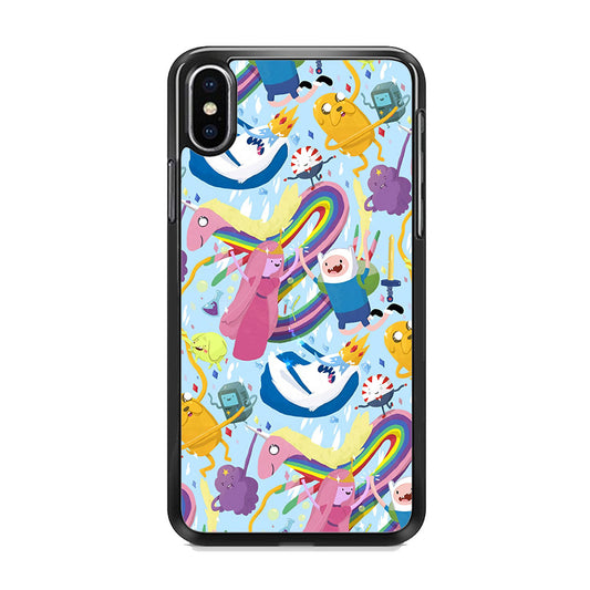 Adventure Time Flying and Playing iPhone X Case