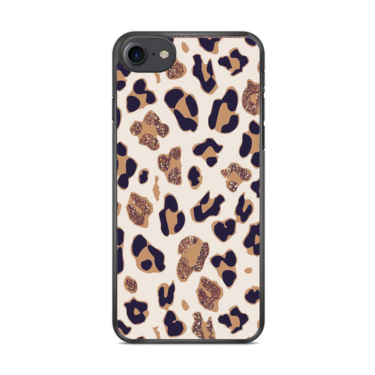 Animal Prints Jaguar Brown Glitter iPhone 8 Case