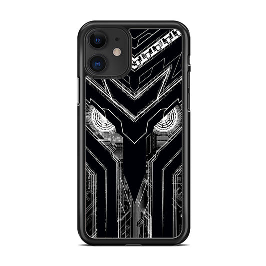 Armored Tech Hero Black Background iPhone 11 Case