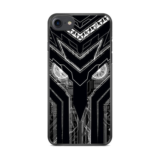 Armored Tech Hero Black Background iPhone 8 Case