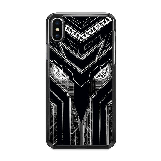 Armored Tech Hero Black Background iPhone X Case