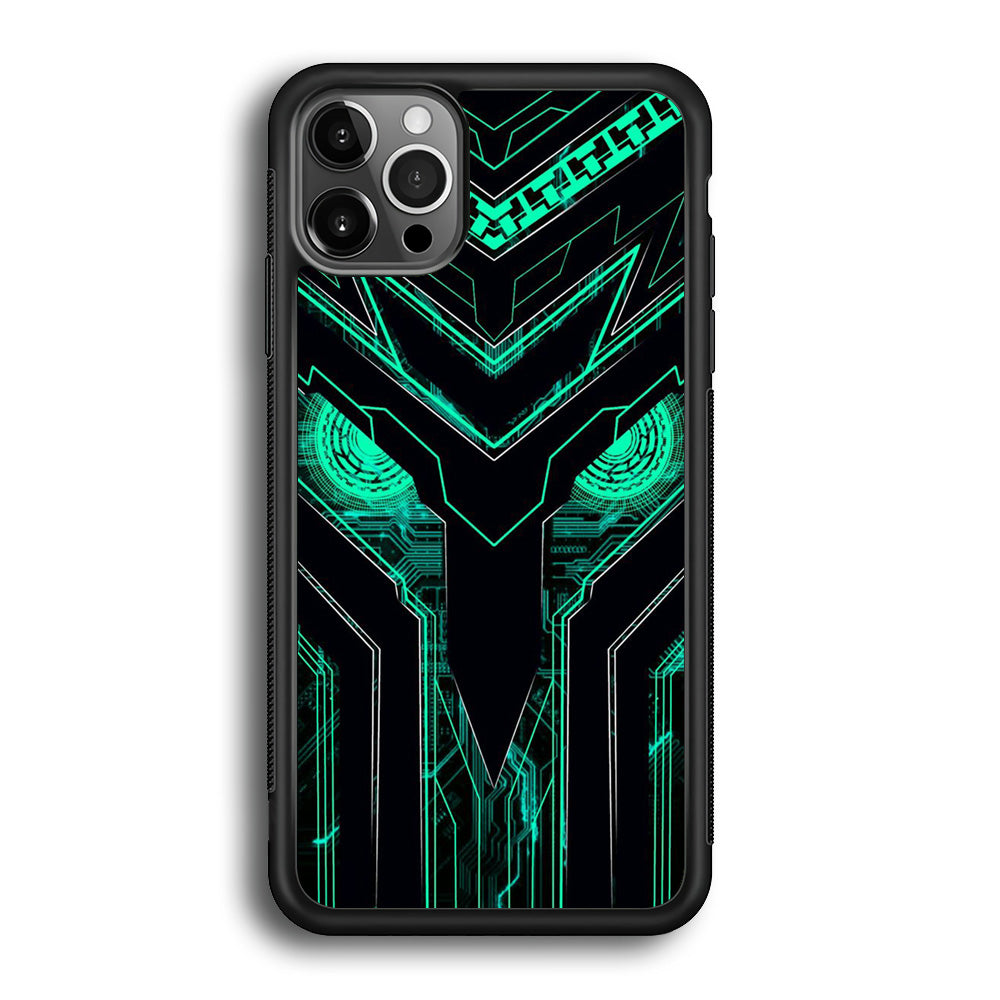Armored Tech Hero Green Background iPhone 12 Pro Max Case