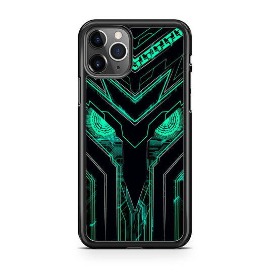 Armored Tech Hero Green Background iPhone 11 Pro Case