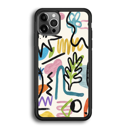 Art Style Crayon iPhone 12 Pro Max Case