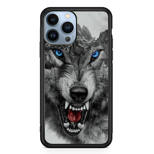 Art Wolf Background iPhone 13 Pro Max Case