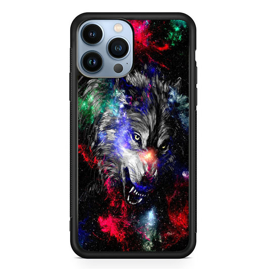 Art Wolf Space iPhone 13 Pro Max Case