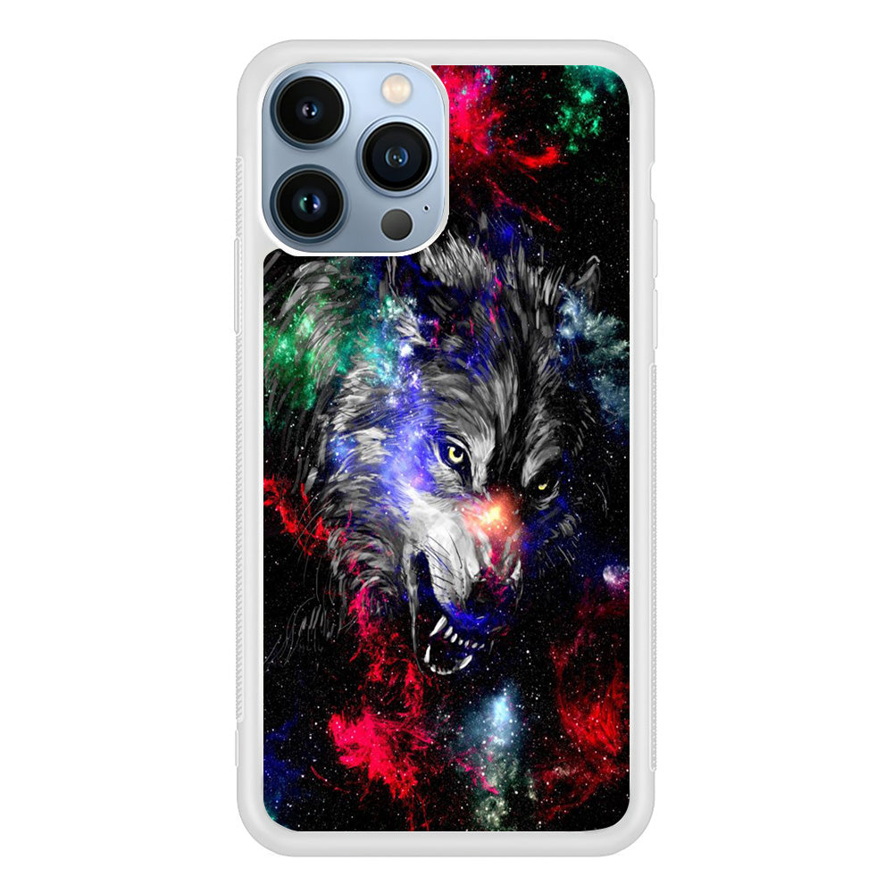 Art Wolf Space iPhone 13 Pro Case