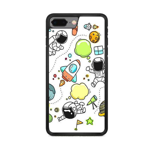 Astro White Doodle iPhone 7 Plus Case