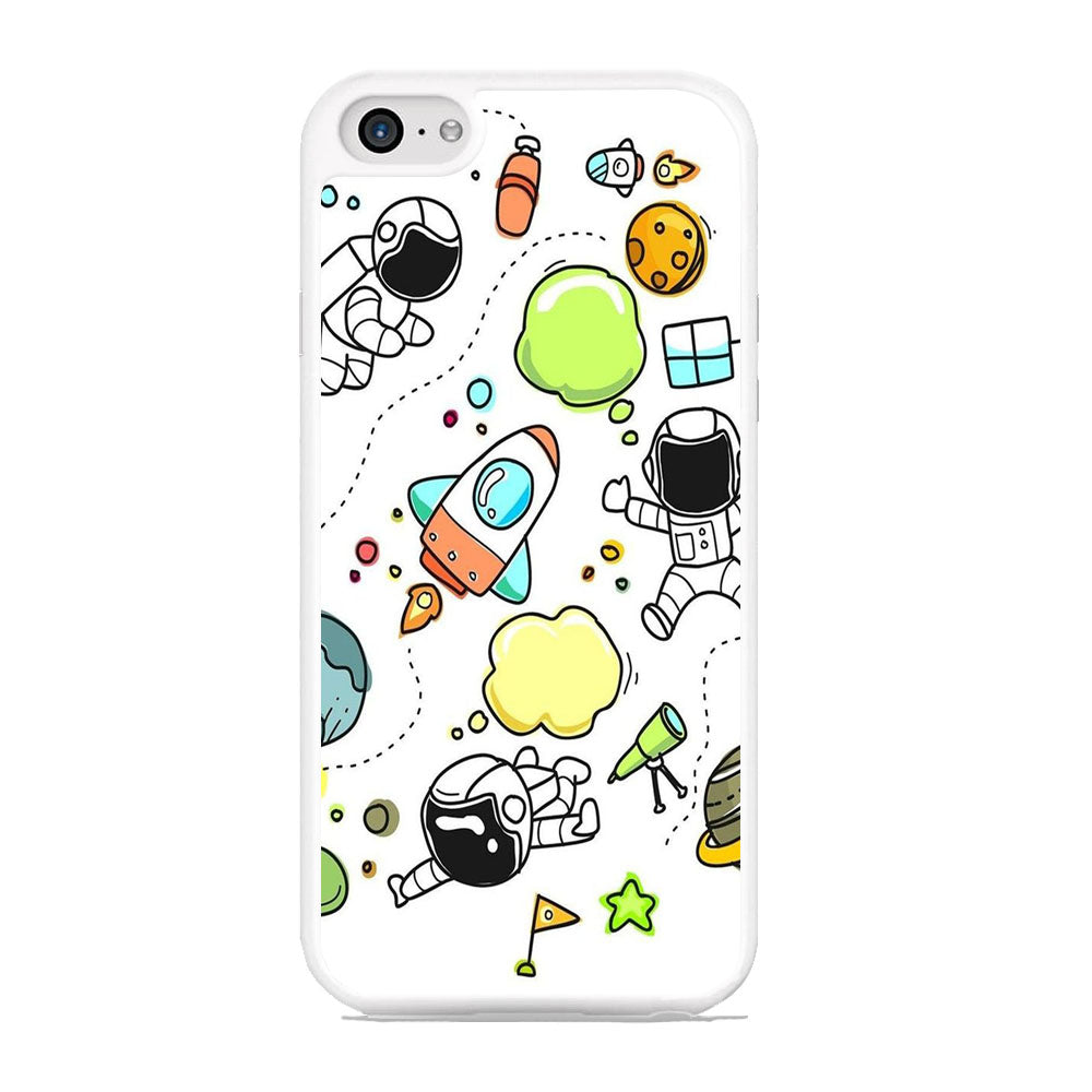 Astro White Doodle iPhone 6 Plus | 6s Plus Case