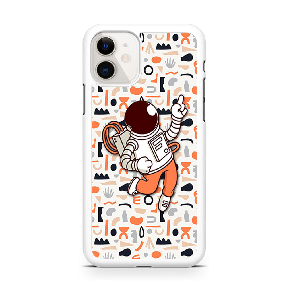 Astronauts Entertainment at Work iPhone 11 Case