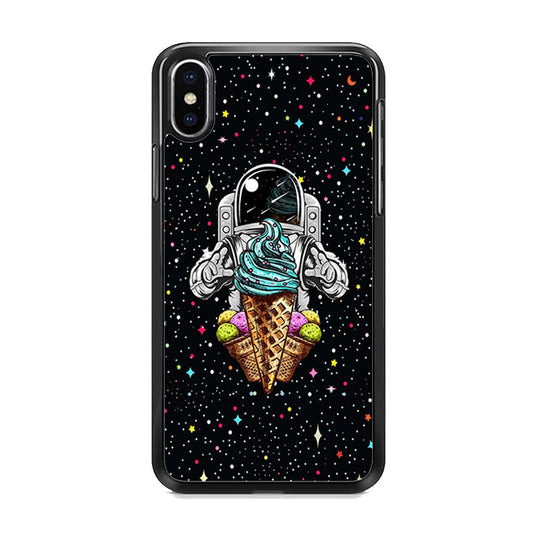 Astronauts Ice Cream Chaser iPhone X Case