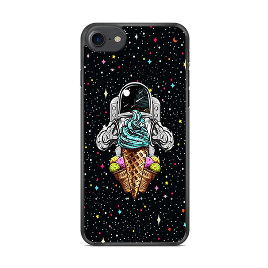Astronauts Ice Cream Chaser iPhone 8 Case