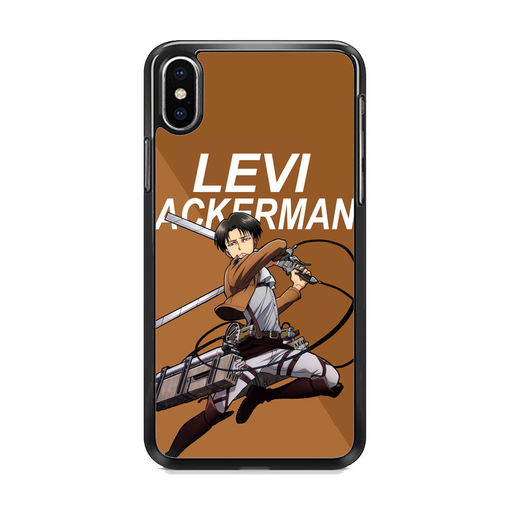 Attack on Titan Levi Ackerman iPhone Xs Max Case - milcasestore