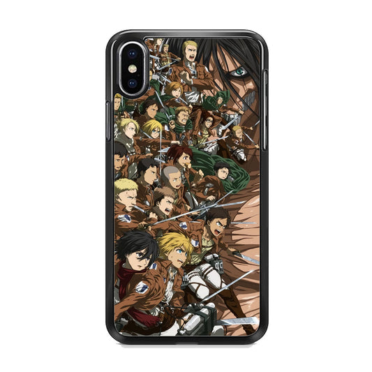 Attack on Titan with Titan iPhone Xs Case - milcasestore